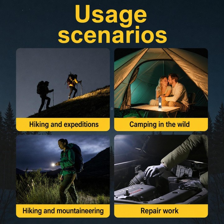 EDC-02 Portable Multi-Function High Bright Flashlight Outdoor Magnetic Clip-On COB LED Work Light