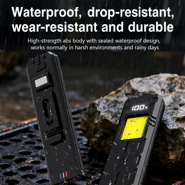 EDC-01 Multifunctional Outdoor Flashlight Bright Magnetic COB Clip-On Work Light