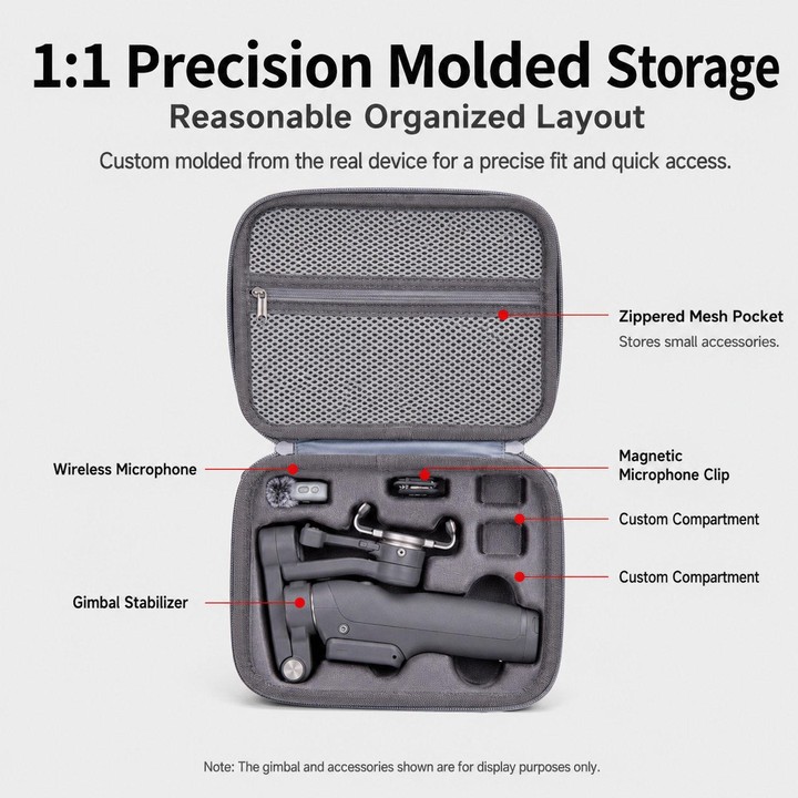 For DJI OSMO Mobile 8P Carrying Case Gimbal Storage Bag(Gray)