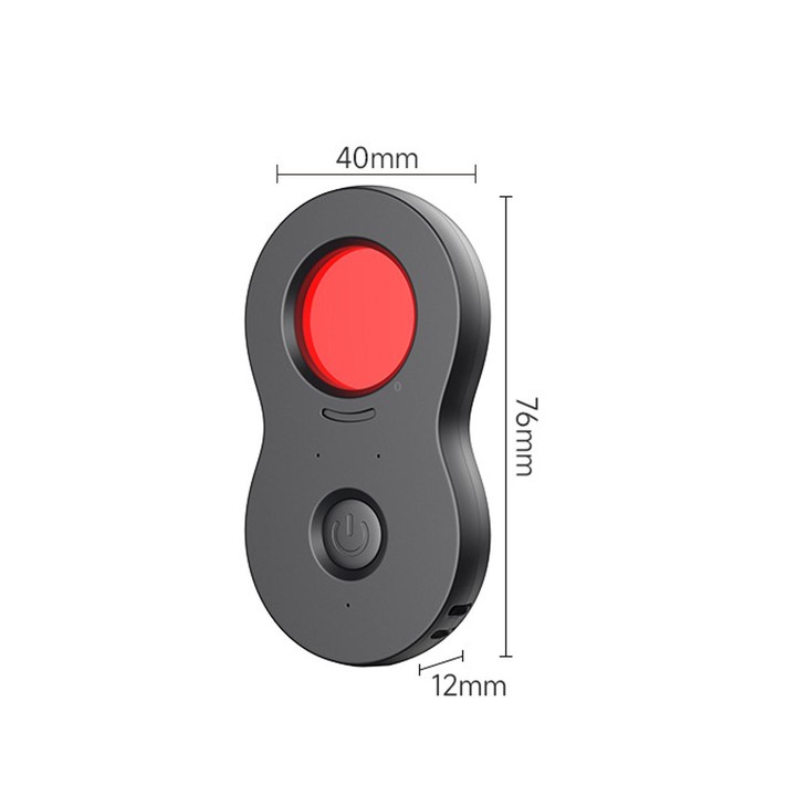 TC168 Anti-Spy Hidden Camera Detector Infrared Bug Finder With Motion Vibration Alarm(Black)