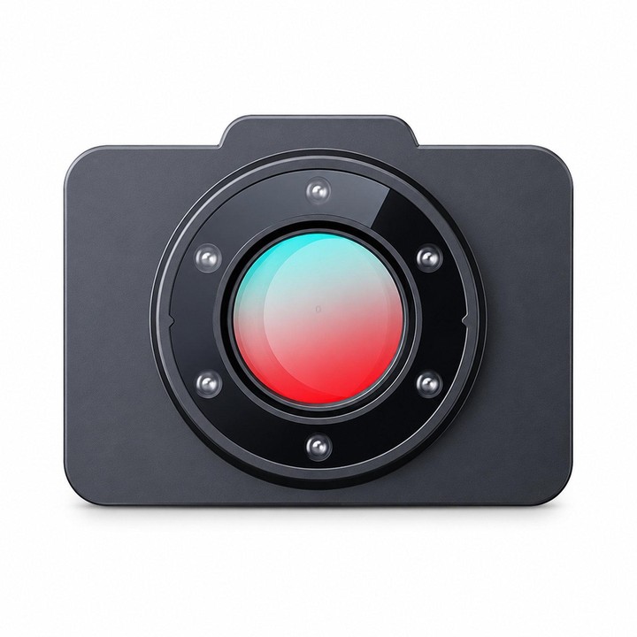 TC200 Anti-Spy Camera Detector Infrared Hotel Privacy Finder Device(Black)