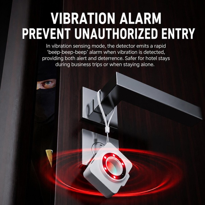 TC200 Anti-Spy Camera Detector Infrared Hotel Privacy Finder Device(Black)