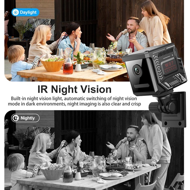 Remote Monitoring 2MP WiFi HD Night Vision Wireless Multi-Functional Camera(White)