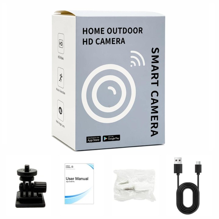 Remote Monitoring 2MP WiFi HD Night Vision Wireless Multi-Functional Camera(White)