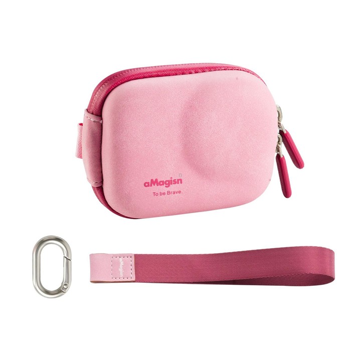 AMagisn ChicLite Series Action Camera Mini Carrying Case For Insta360, DJI Osmo Action & GoPro Hero(Pink)