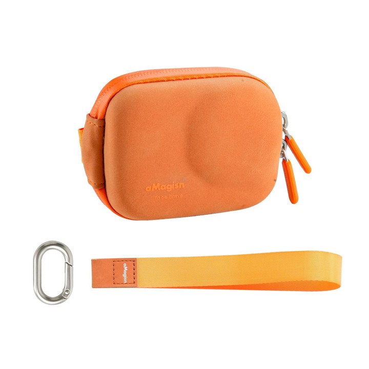 AMagisn ChicLite Series Action Camera Mini Carrying Case For Insta360, DJI Osmo Action & GoPro Hero(Orange)