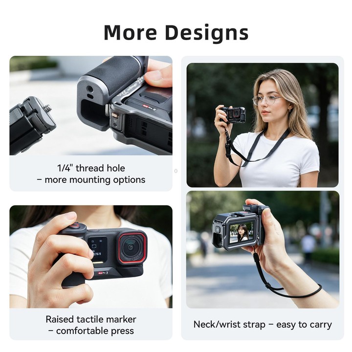 aMagisn Bluetooth Xplorer Grip Kit For Insta360 GO Ultra