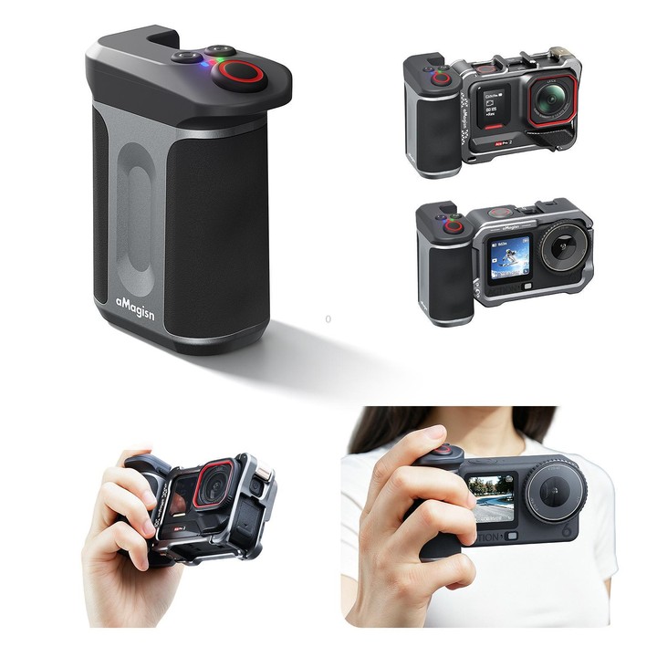 aMagisn Bluetooth Xplorer Grip Kit For Insta360 GO Ultra