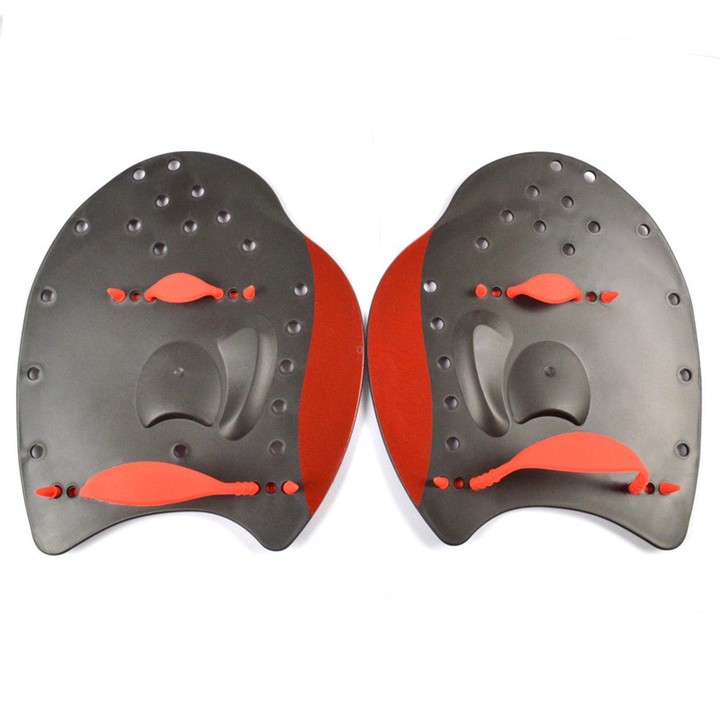 JAZERO Swimming Fins Swimming Pacing Training Tools, Size: S(Black+Red)
