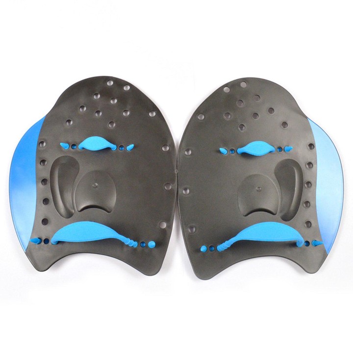 JAZERO Swimming Fins Swimming Pacing Training Tools, Size: M(Black+Blue)