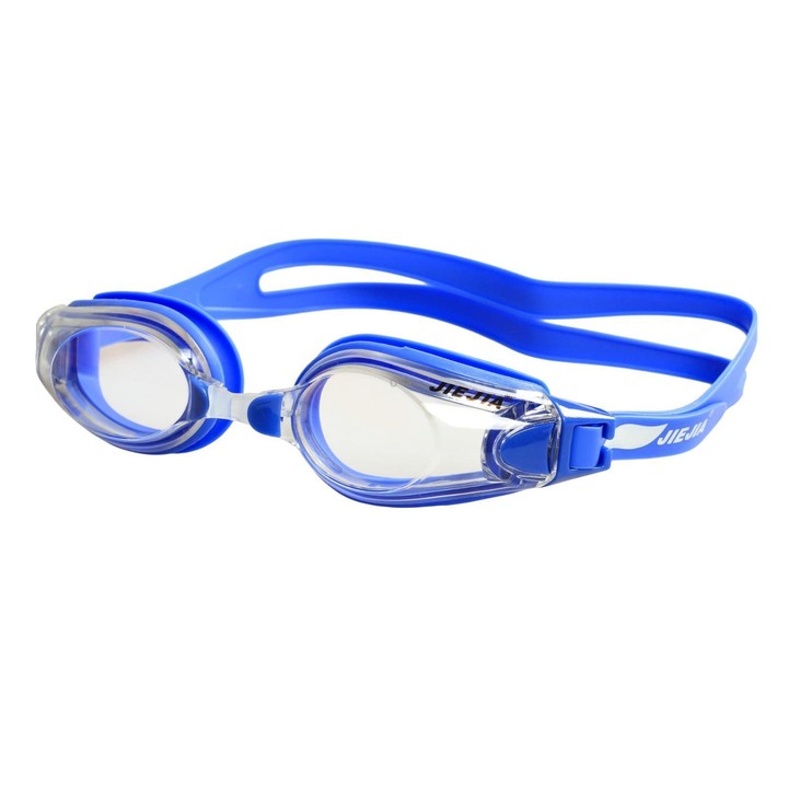 JIEJIA High-Definition Plain Waterproof Anti-fog Swimming Goggles(Transparent Blue CH109)