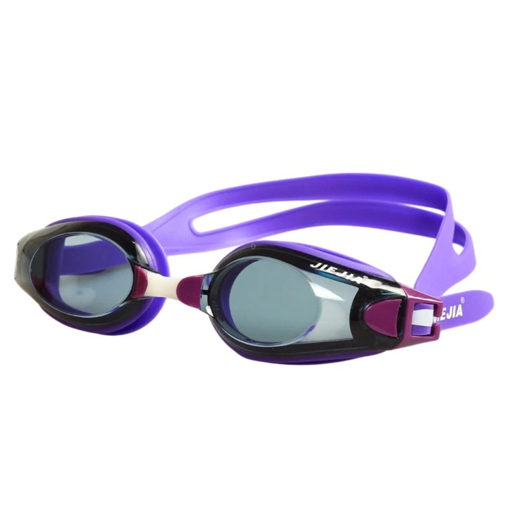 JIEJIA High-Definition Plain Waterproof Anti-fog Swimming Goggles(Purple AH105)