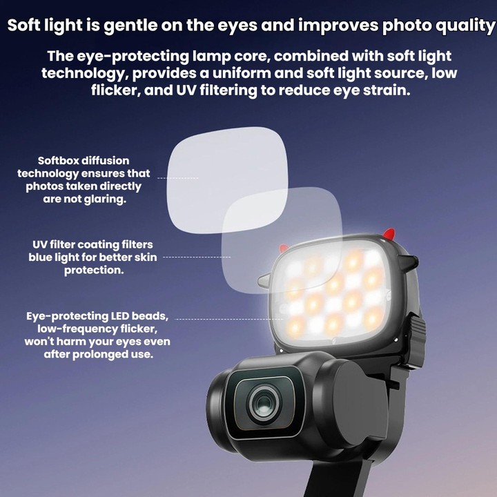 For DJI Osmo Pocket 4 / 4P BRDRC Handheld Monster Fill Light