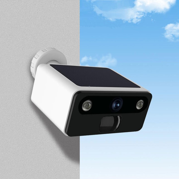 P2TUYA WiFi 9000mAh Built-In Battery Solar Surveillance Camera Outdoor IP66 Rainproof HD Night Vision Monitor