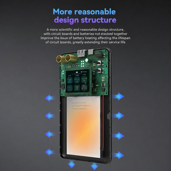 AWithZ U3 Portable Spot Welder with 2.0inch Color Screen Handheld Battery Welder 7500mAh