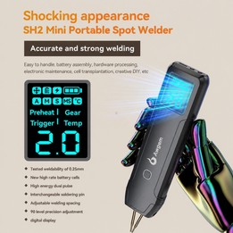 Awgem SH2 Portable Spot Welder Handheld Battery Welding Machine 90 Gears Adjustable With Spare Needles