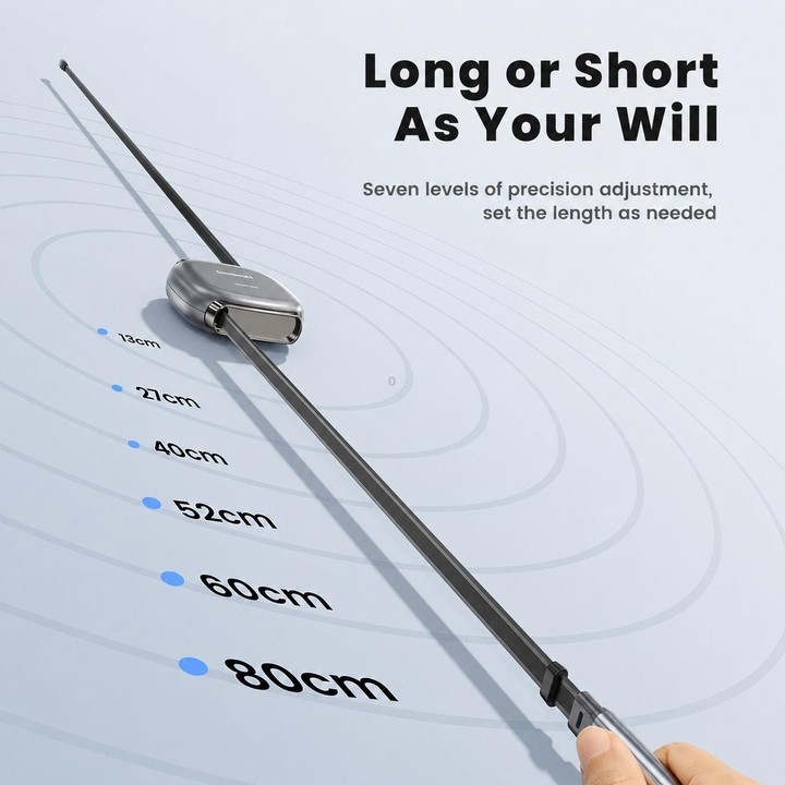 Toocki 100W USB-C/Type-C to USB-C/Type-C Retractable Cable Flat Multi-Length Charging Cord, Cable Length 1m