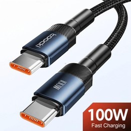 Toocki PD 100W 5A USB-C / Type-C to USB-C / Type-C Cable PP Braided with E-Marker Chip, Length: 1m(Blue)