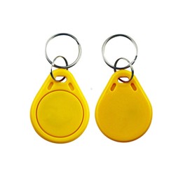 10pcs UID Keychain 13.56MHZ Access Control Card Rewritable IC Blank Copy Elevator Card(Random Color Delivery)