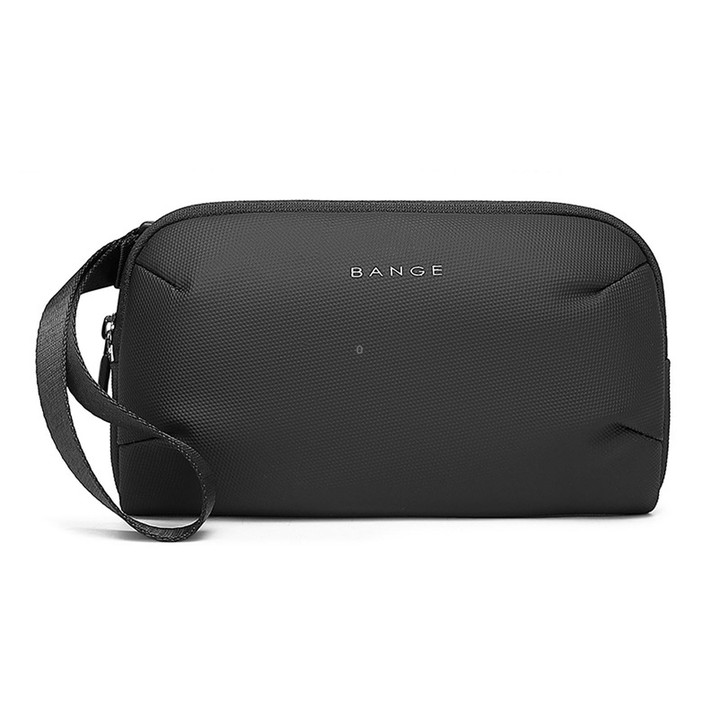BANGE BG-7918 Electronic Organizer Travel Cable Bag Water-Resistant Digital Accessories Pouch With Wristlet(Black)