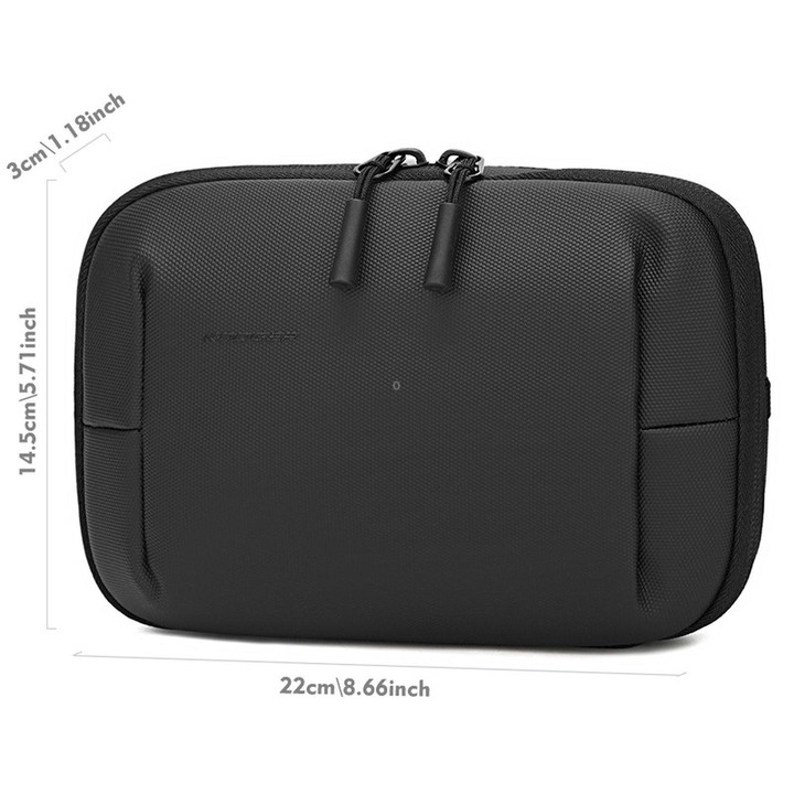 KOOGER FB-2521 Electronic Organizer Travel Cable Accessories Bag Waterproof Tech Case(Black)