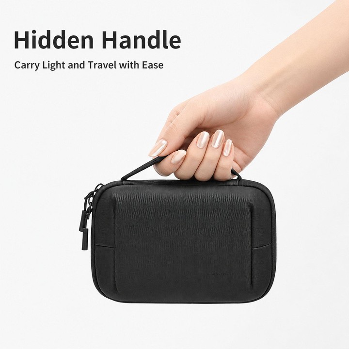KOOGER FB-2521 Electronic Organizer Travel Cable Accessories Bag Waterproof Tech Case(Black)