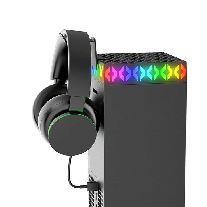 ipega Top Cooling Fan For Xbox Series X Console Auto Temp Sensor Cooler with RGB Light & Headset Hook(PG-XBX026S)