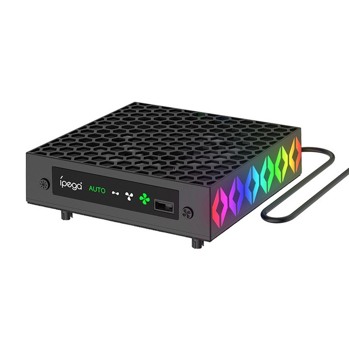 ipega Top Cooling Fan For Xbox Series X Console Auto Temp Sensor Cooler with RGB Light & Headset Hook(PG-XBX026S)