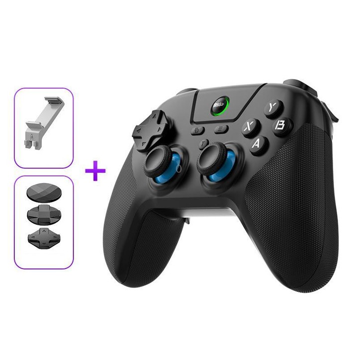 BSP G3 Tri-Mode Game Controller With Carbon Joysticks Macro Keys For PC / Switch / PS4 / iOS & Android With Stand Black