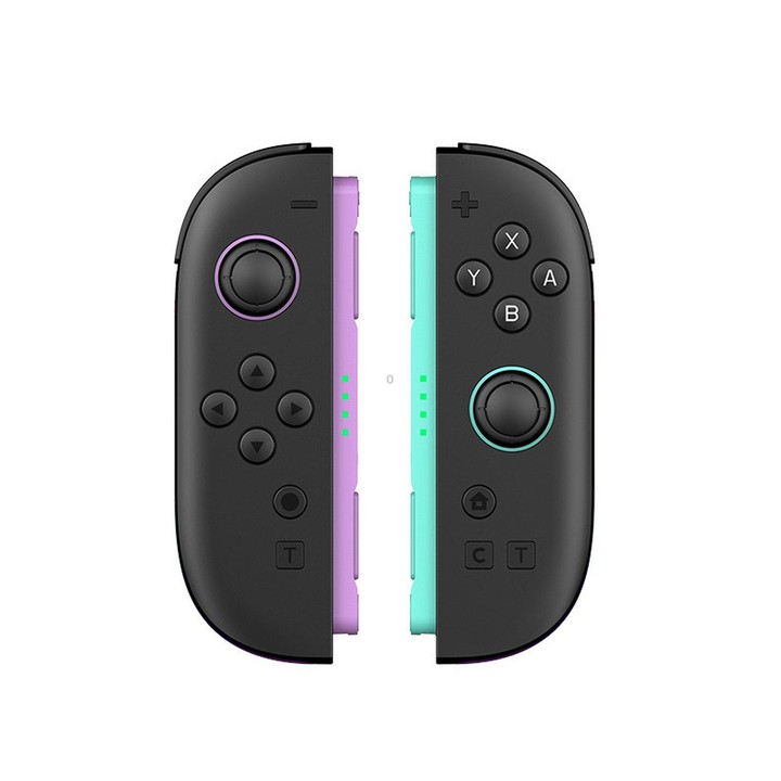 JOY-06 Magnetic Wireless Controllers For Switch 2 With Carbon Film Joysticks, 9-Axis Gyro, One-Key Wake-Up(Purple Green)