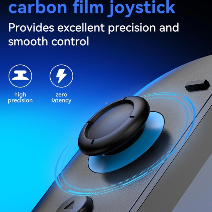 JOY-06 Magnetic Wireless Controllers For Switch 2 With Carbon Film Joysticks, 9-Axis Gyro, One-Key Wake-Up(Blue Orange)