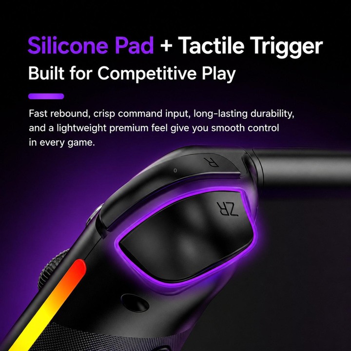 For Nintendo Switch 2 Left + Right Magnetic Controllers 9-Axis RGB Motion-Sensing Hall-Effect Joystick With Bluetooth 5.4 Wake-U