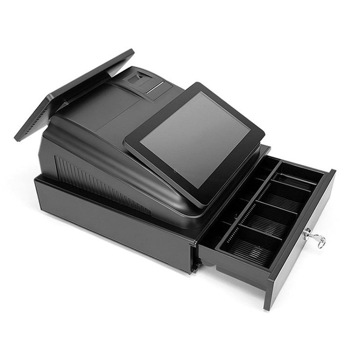 Yokoscan T3 Dual Touch Screen All-In-One Pos Machine Cash Register With Printer For Catering Supermarket AU Plug