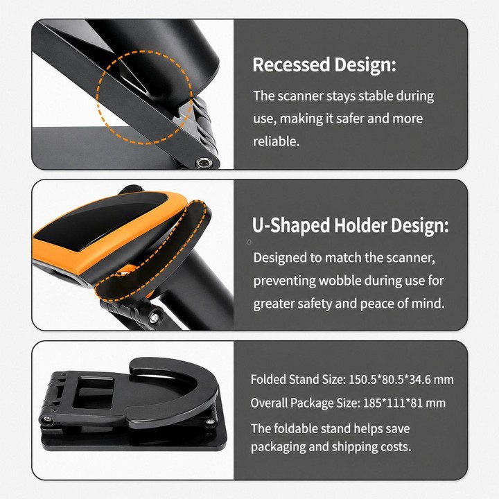 Yokoscan QR Code Scanner For Express Pharmacy Supermarket & Warehouse, Style: Dual Wireless