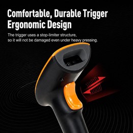 Yokoscan QR Code Scanner For Express Pharmacy Supermarket & Warehouse, Style: Dual Wireless With Folding Holder