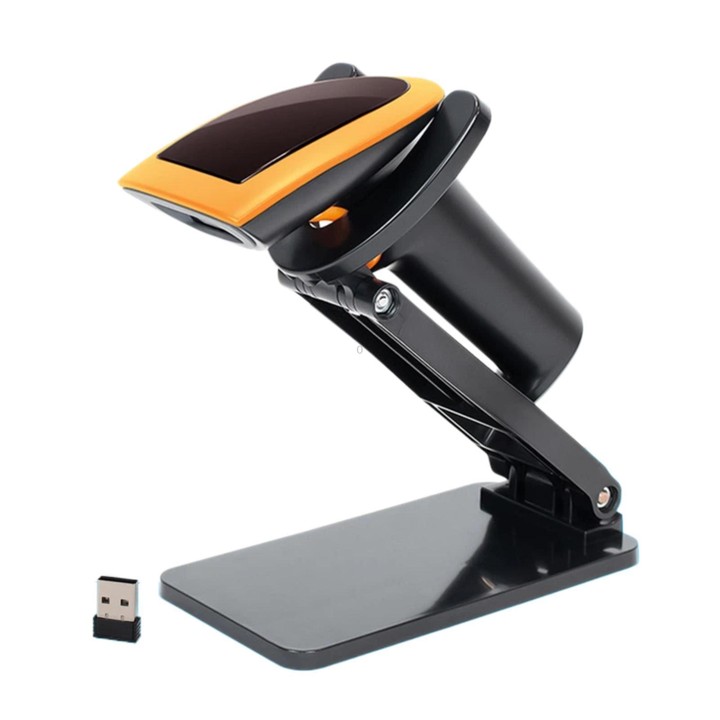 Yokoscan QR Code Scanner For Express Pharmacy Supermarket & Warehouse, Style: Dual Wireless With Folding Holder