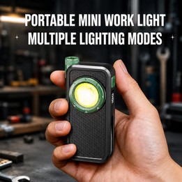 Multifunctional Magnetic Flexible Hose Cob Work Light Portable Flashlight For Outdoor Emergency Lighting(Black)