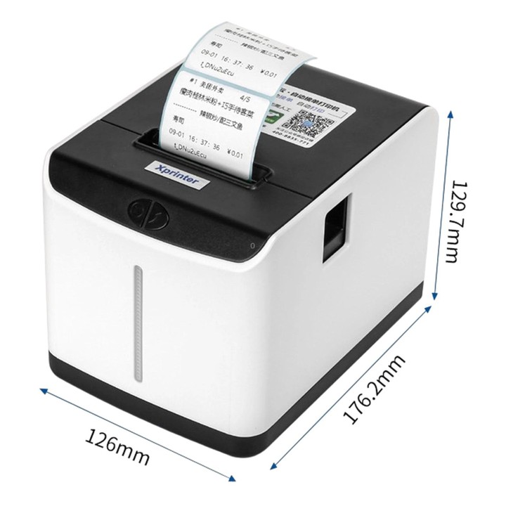 Xprinter XP-T271U Cloud Tag Wifi Thermal Label Receipt Printer For Milk Tea Drink Label Sticker Printing EU Plug