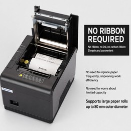 Xprinter XP-Q200 USB+Lan Port Thermal Receipt Printer 80mm Printing Machine For Catering & Milk Tea Shops US Plug