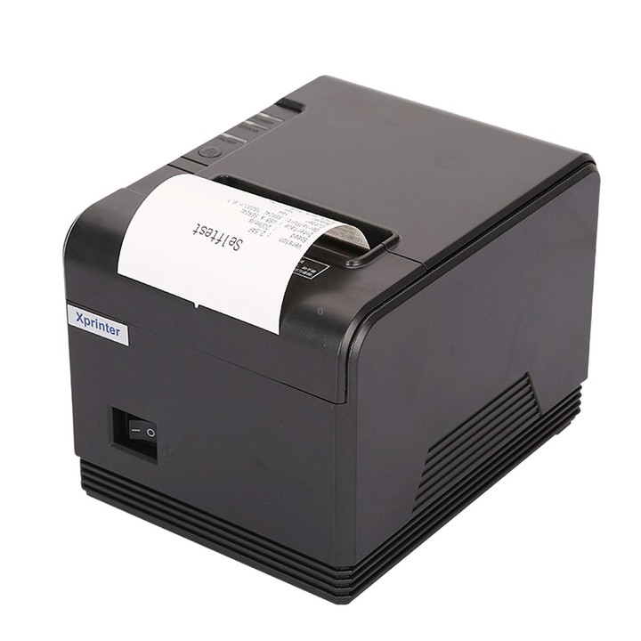 Xprinter XP-Q200 USB+Lan Port Thermal Receipt Printer 80mm Printing Machine For Catering & Milk Tea Shops UK Plug
