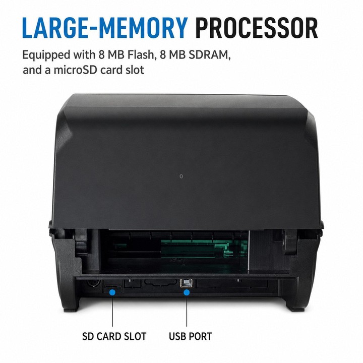Xprinter XP-TT426B Thermal Transfer Ribbon Printer For Labels And Clothing Hang Tags, Spec: USB(US Plug)