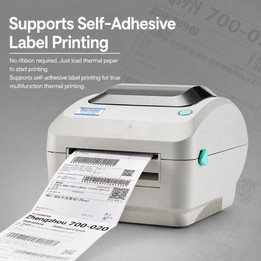 Xprinter XP-470B Thermal Barcode Printer Express E-Waybill Label Machine, Spec: USB + Bluetooth(UK Plug)
