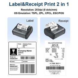 M430B Portable 4 inch Thermal Label Printer Wireless Bluetooth Shipping Label Maker With OLED Screen