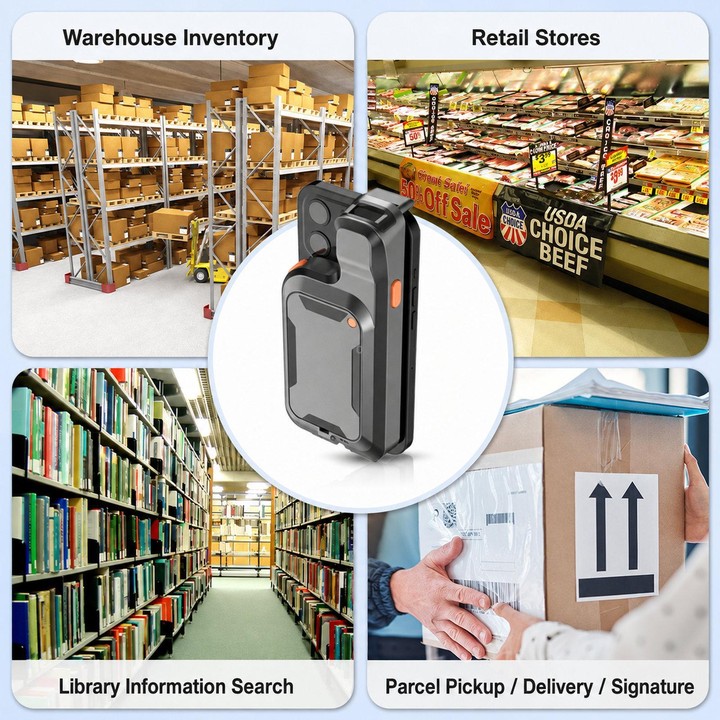K20 Back Clip 2D Barcode Scanner Wireless Bluetooth QR Code Reader