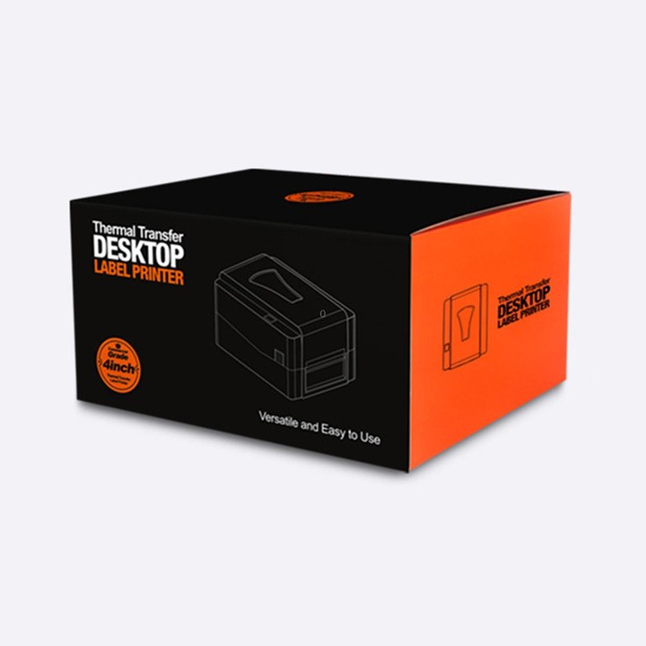 T4201 203dpi USB+Bluetooth Thermal Transfer Direct Thermal Barcode Label Printer For Shipping Package And Jewelry Tag(UK Plug)