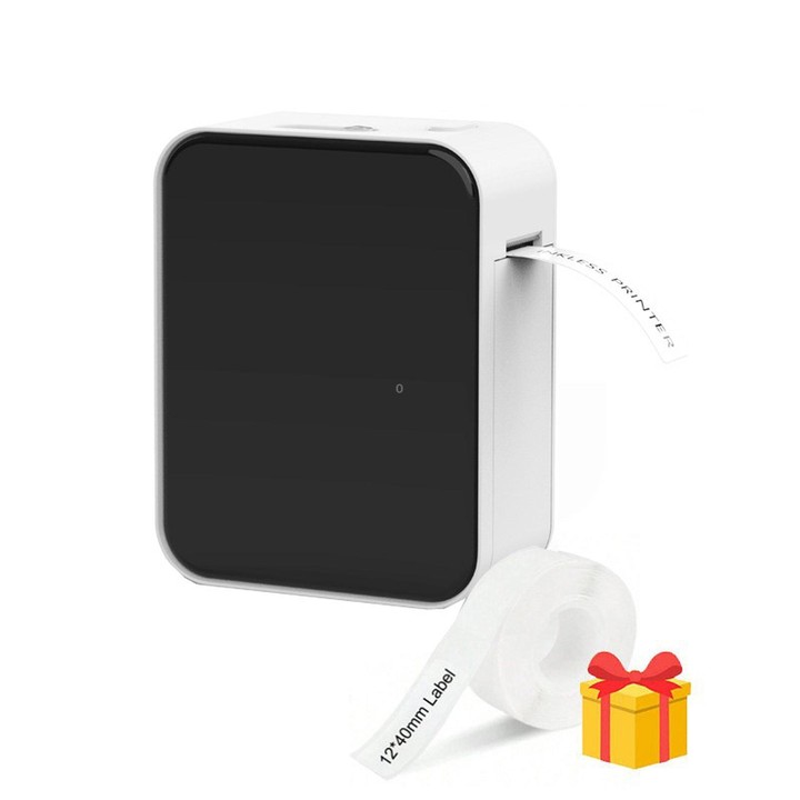 P15 Mini Bluetooth Label Maker Portable Thermal Sticker Printer Machine, Spec: White With 1 Roll Label Paper