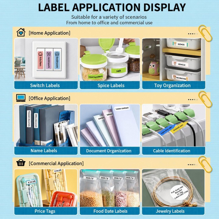 P15 Mini Bluetooth Label Maker Portable Thermal Sticker Printer Machine, Spec: White+Cover With 1 Roll Label Paper