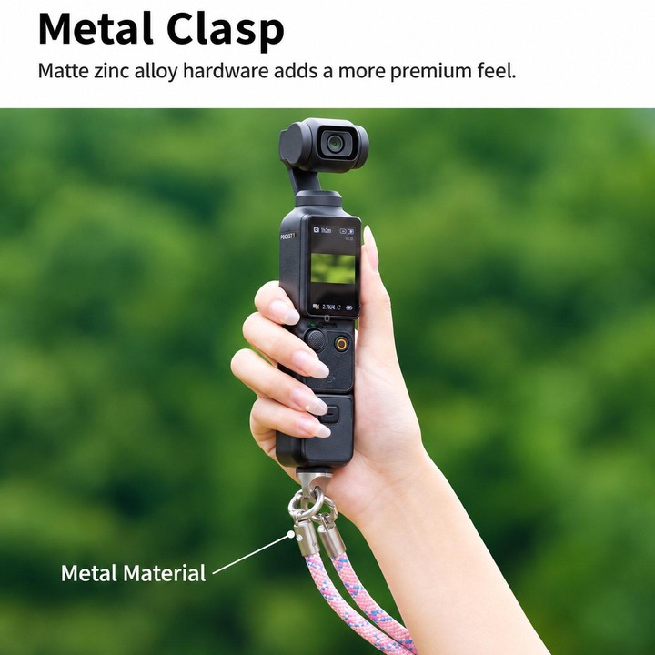 Cwatcun D232 Camera Lanyard 2 In 1 Crossbody Neck Strap Adjustable Wrist Rope With 1/4 Screw Quick Release Clasp, Color: Small P