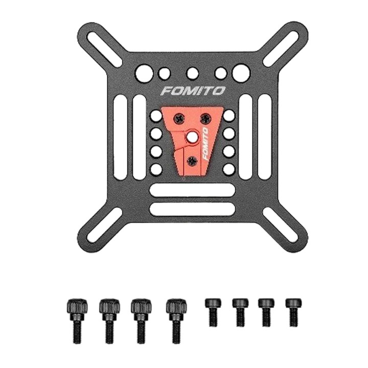 FOMITO Adjustable V-Mount Quick Release Monitor Bracket, Spec: Single