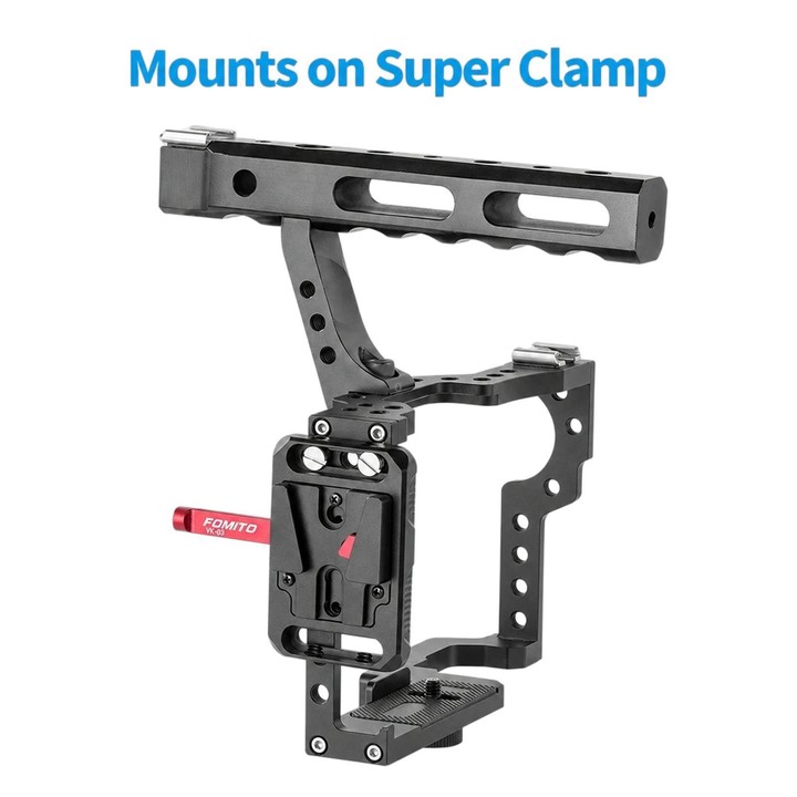 FOMITO VK-03R V-Mount Battery Hanging Plate Photography Expansion Accessory(Red)